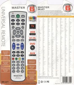 Master RM-L677 Universal
