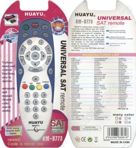 Huayu RM-B773 универсальный SAT ― 812 Пультов
